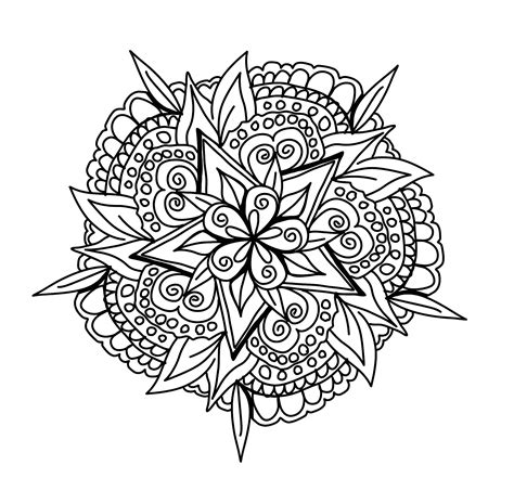 Mandalas De Flores Para Colorear Descargar Imprimir Y Pintar