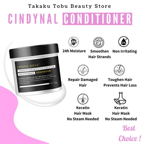 Original Cindynal Hair Treatment Mask Conditioner Soft Smooth Deep Repair Moisturizing Repair