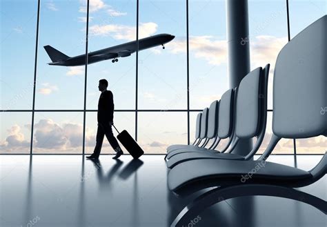 Businessman In Airport Stock Photo Sponsored Airport