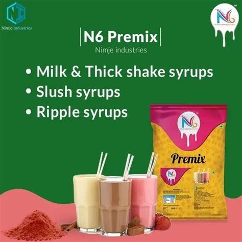 N6 Milk Thick Shake Syrup Premix Power Packaging Size 1 Kg At Rs