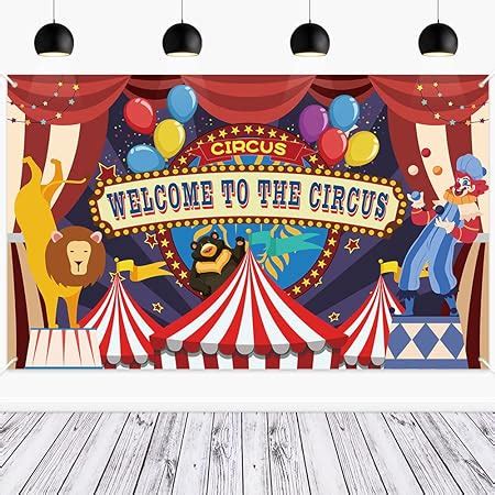 Amazon Circus Theme Backdrop Welcome To The Carnival Backdrop