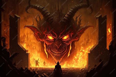 premium photo fire  brimstone  underworld  hell