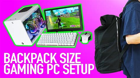 A Small Portable Gaming Pc Setup Youtube