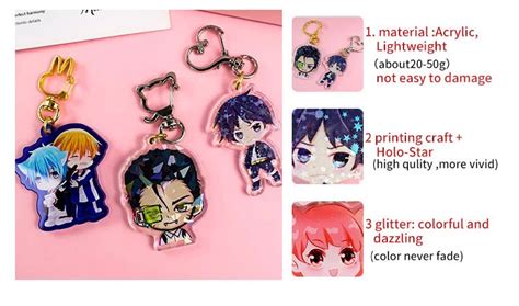 Wholesale Anime Keychain Acrylic Custom Holographic Double Sided ...