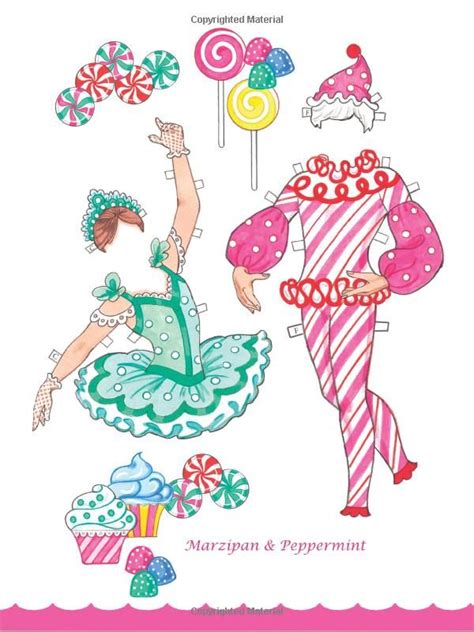 Nutcracker Ballet Paper Dolls With Glitter Dover Paper Dolls Paper