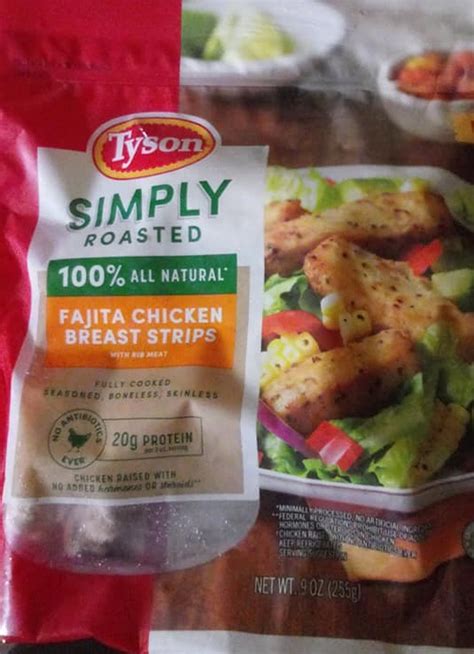 Tyson Simply Roasted Fajita Chicken Breast Strips Food Library