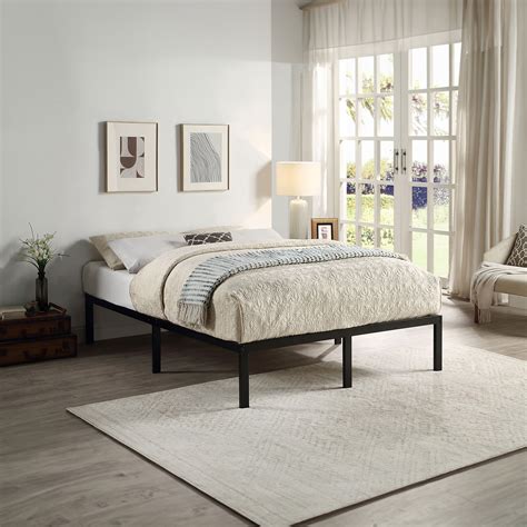 Hertford Low Platform Black Metal Bed Frame – Furniture Online