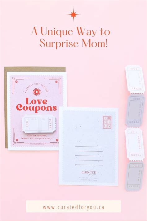 Love Coupons For Mom A Unique Way To Surprise Mom On This Mother S Day