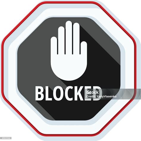 blocked sign illustration stock illustration  image