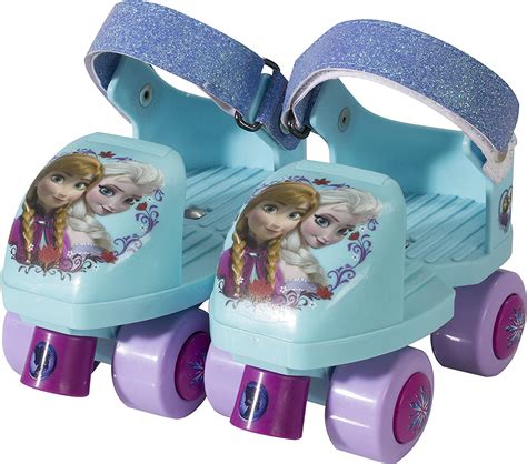 PlayWheels Disney Frozen Glitter Roller Skates with Knee Pads ...