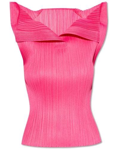 Pleats Please Issey Miyake Sleeveless And Tank Tops For Women Online