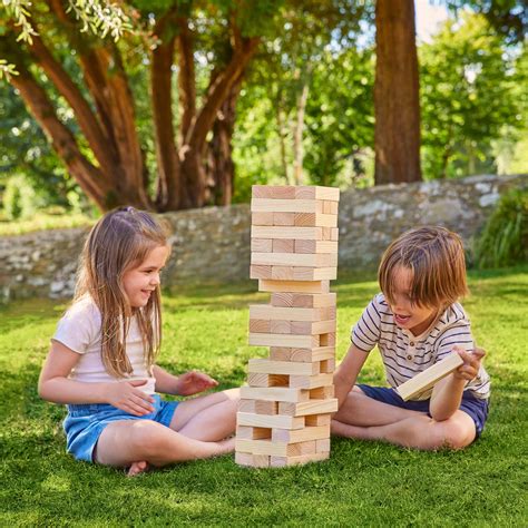 Hello Summer Vivo Technologies Giant Jumbo Tumbling Tower Wooden Blocks