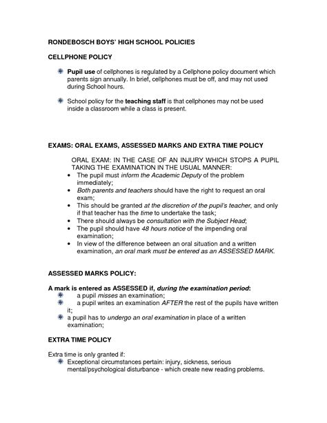 Free Mobile Phone Policy Template Australia Printable Templates