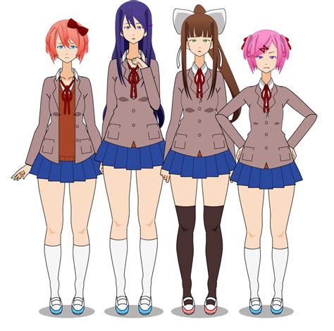 Ddlc Girls By Nefasimak On Deviantart