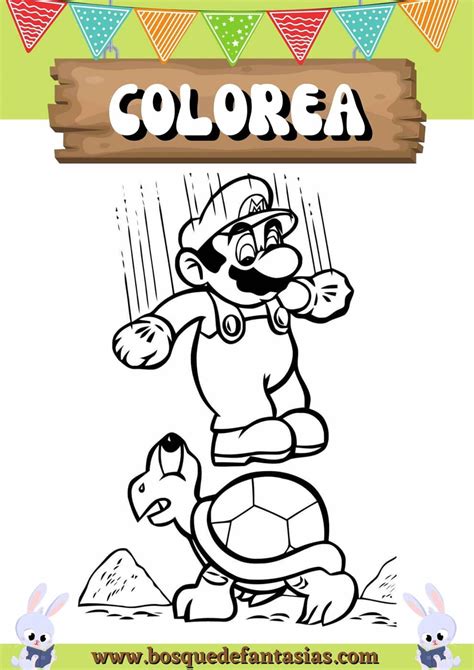 Dibujos De Mario Bros Para Ni Os Para Colorear E Imprimir