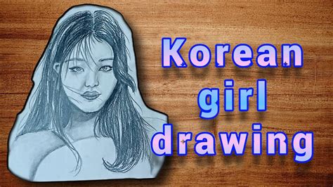 How To Draw Korean Girl Semi Realistic Style Youtube