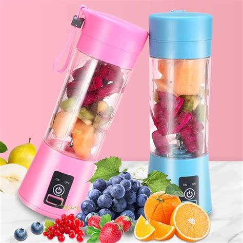 Jual Blender Portable Juicer Rechargeable 4 Mata Pisau Blender