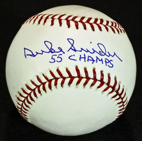 Lot Detail Duke Snider Signed OML Baseball W Rare 55 Champs