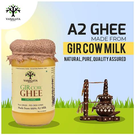 Vanalaya Organic A2 Desi Gir Cow Ghee 1000ml RaffelDeals Buy