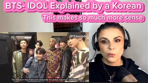 First Time Reacting To BTS IDOL Explained By A Korean BTS HYBELABELS