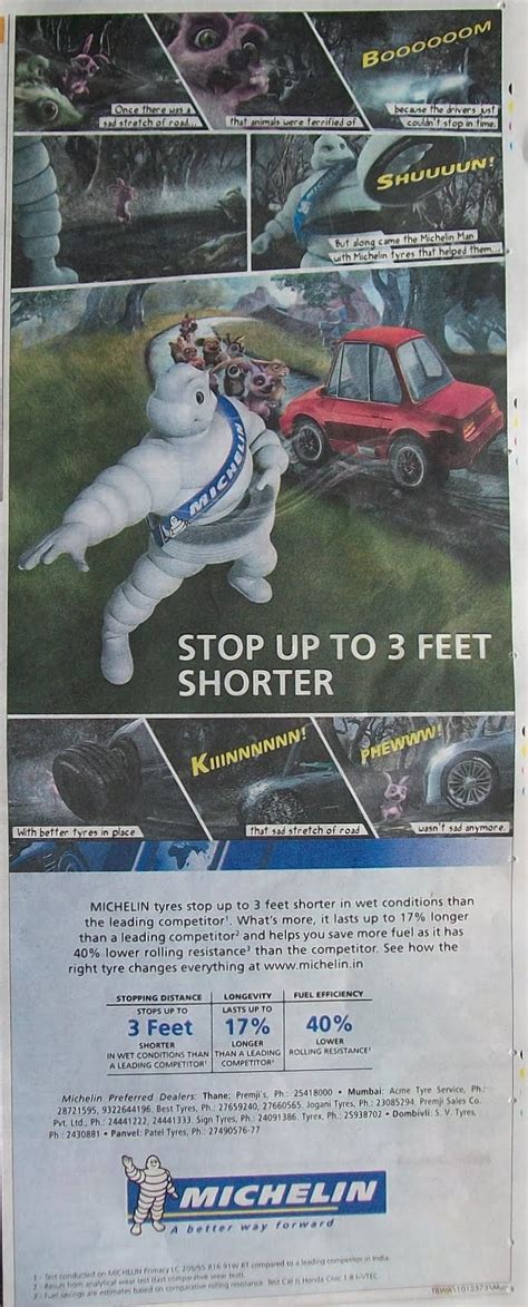 Advertising Opinions Michelin Tyre Campaign