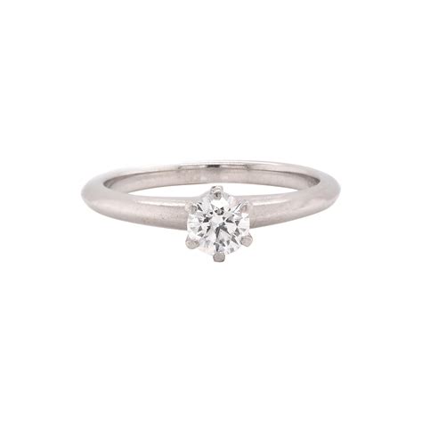 Tiffany And Co Jean Schlumberger Diamond Platinum Engagement Ring At