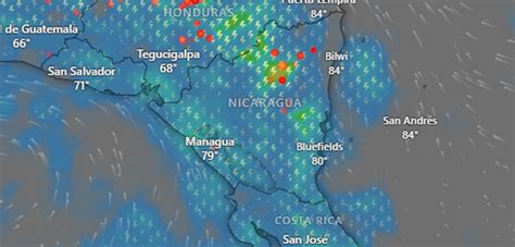 Onda Tropical Ingresar A Nicaragua Ocasionando Lluvias En El