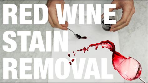 How To Remove A Red Wine Stain Red Wine Stain Cleaning Tips Youtube