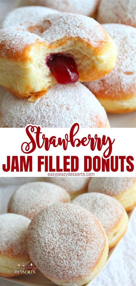 How To Make The Best Jam Donuts Recipe Eazy Peazy Desserts