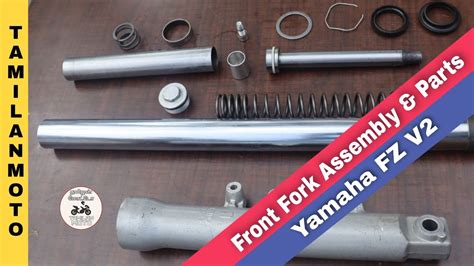 Yamaha FZ V2 Front Fork Assembling Parts Explained Fork