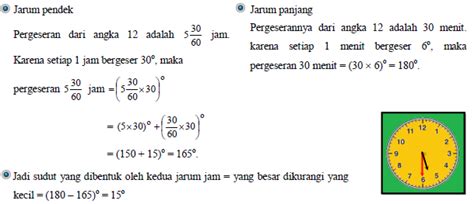 Contoh Soal Menghitung Sudut Jarum Jam Berbagai Contoh