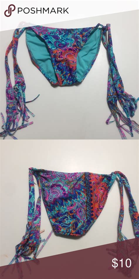 Bikini Bottoms Colorful Paisley Print Bikini Bottoms Never Worn Before