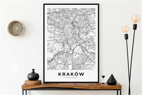 Mapa Krak W Plakat X Cm Dom Decobazaar