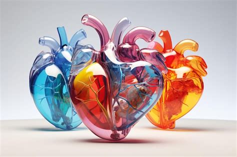 Premium Ai Image Medically Accurate Illustration Of Human Heart Made Of Glass