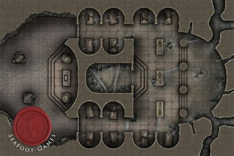 Seafoot Games Tomb Of The Web Weaver X Battlemap Tomb