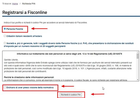 Guida Registrazione Fisconline Tutti I Passaggi Da Effettuare Flextax It