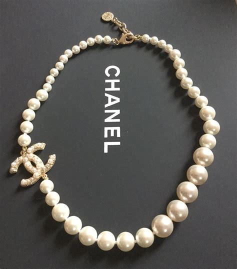 Chanel Pearl Crystal Short Necklace Cc Choker Gold 100 Anniversary