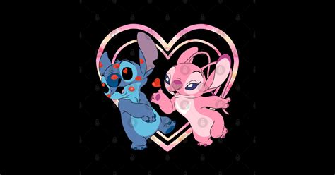 Stitch and Angel Kiss - Lilo And Stitch - Sticker | TeePublic