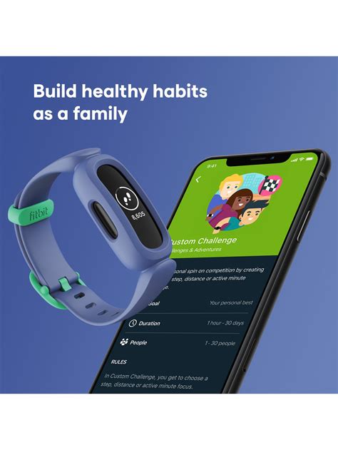 fitbit ace  activity tracker  children cosmic blue green