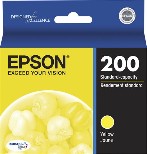 Best Buy Epson 200 Standard Capacity Yellow Ink Cartridge Yellow Epson Yellow Ink T200420 S