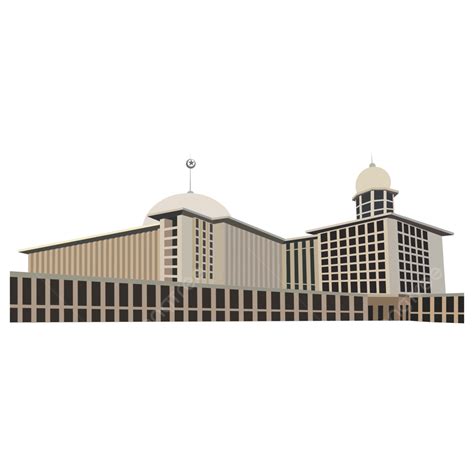 Masjid Istiqlal Mosque Jakarta Indonesia Vector Art Design Free