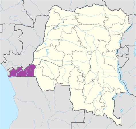 Carte De La Province Du Kongo Central