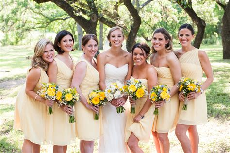 Canary Yellow Bridesmaid Dresses