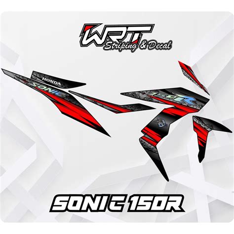 Jual Striping Hologram Sonic 150 R Stiker Lis Decal Motor Sonic 150 R