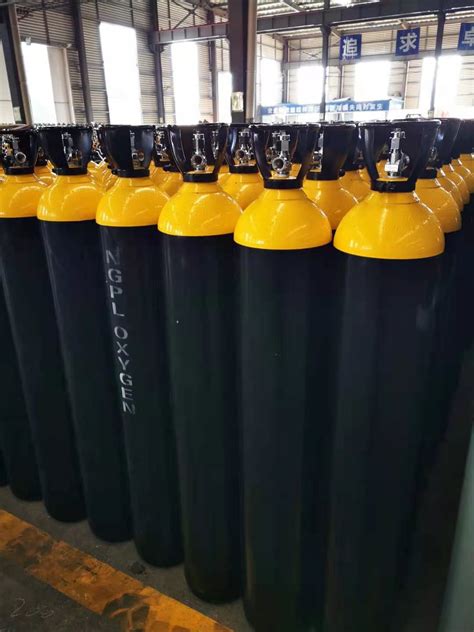 High Pressure Vessel Seamless Steel Oxygen Gas Cylinder 50L 150bar 5