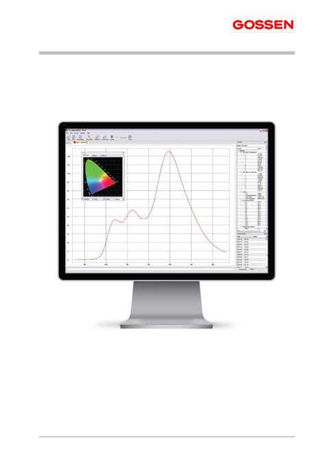 Gossen Gl Spectrosoft User Manual