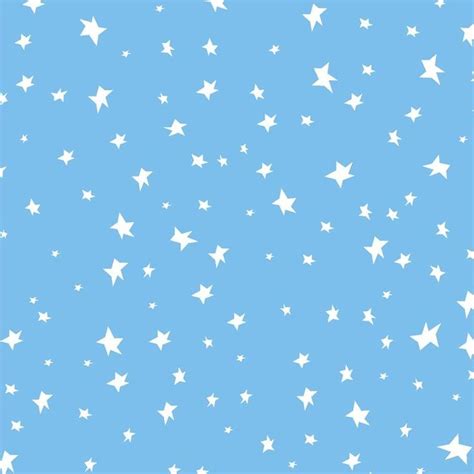 Twinkle Twinkle Star Fabric On Light Blue Sky Background By Etsy