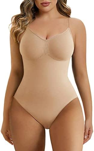 Shaperx Bodysuit For Women Low Back Tummy Control Shapewear Seamless