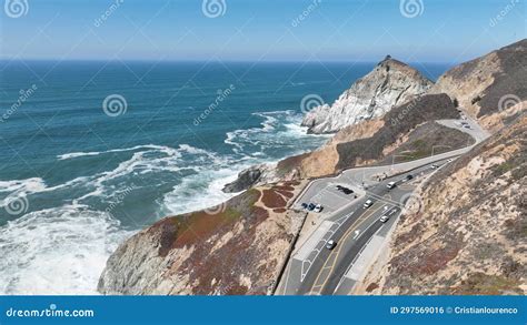 Coastal Road at Highway 1 in California United States. Stock Footage - Video of water, tourism ...