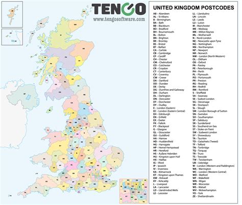 uk postcode map tengo tengo software